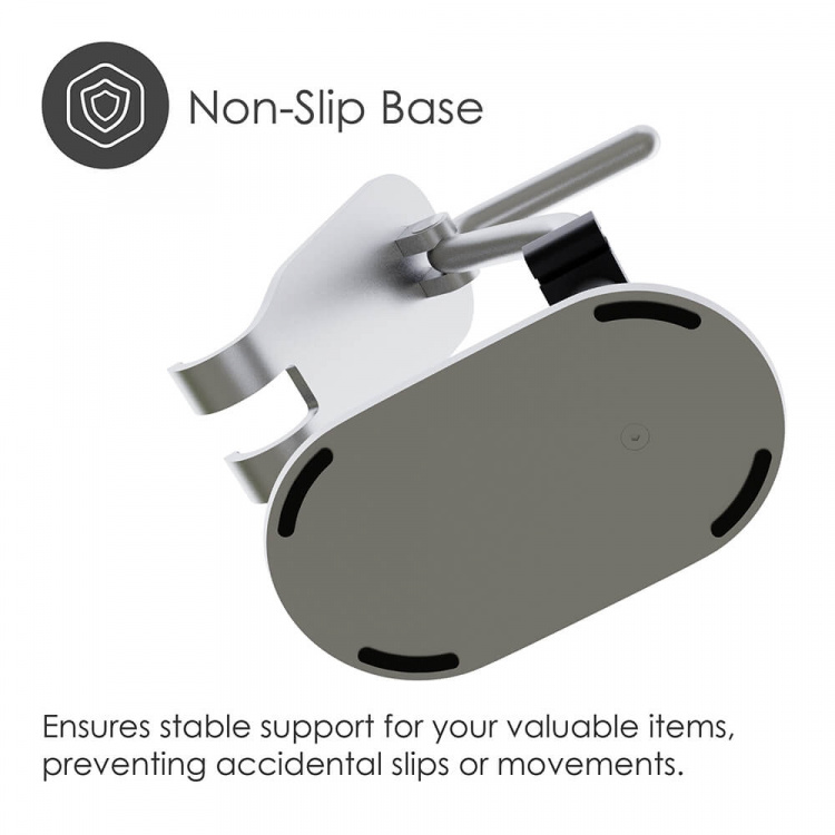 Desire2 Headdress Pro -jalusta kuulokkeille ja puhelimelle hopea