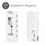 Desire2 Headrest Pro Stand For headphone and phone silver