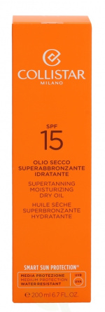 Collistar Supertanning Dry Oil SPF15 200 ml Moisturizing Dry Oil