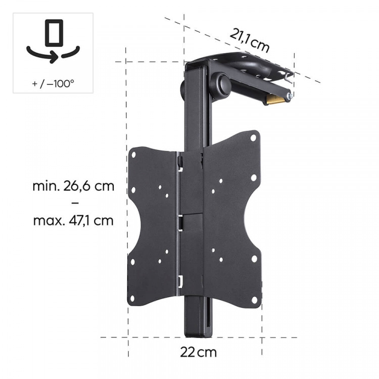 Hama TV Ceiling Mount VESA up to 200x200 46 Hama TV Ceiling Mount VESA up to 200x200 46