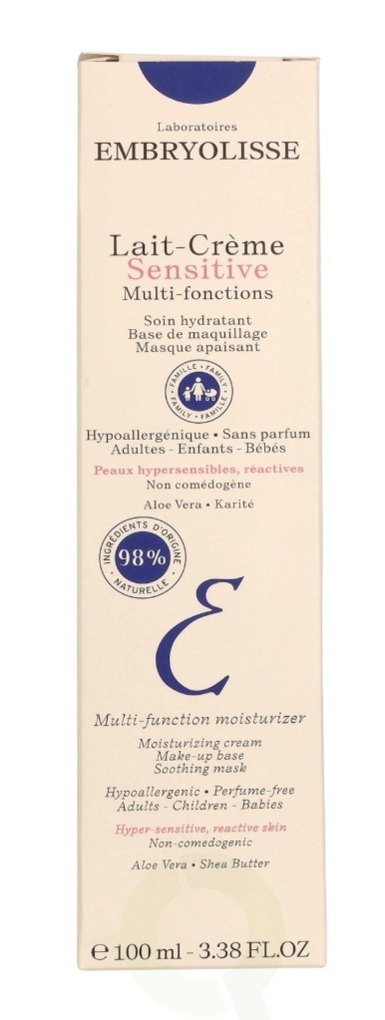 Embryolisse Sensitive Lait Cream 100 ml Sensitive/Reactive Skin