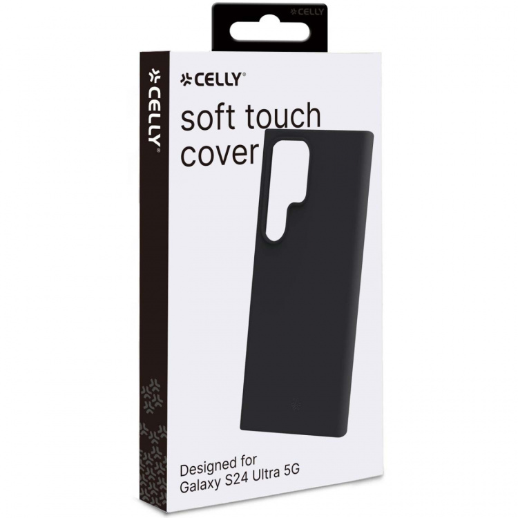 Celly Cromo Soft rubber case Galaxy S24 Ultra 5G Svart