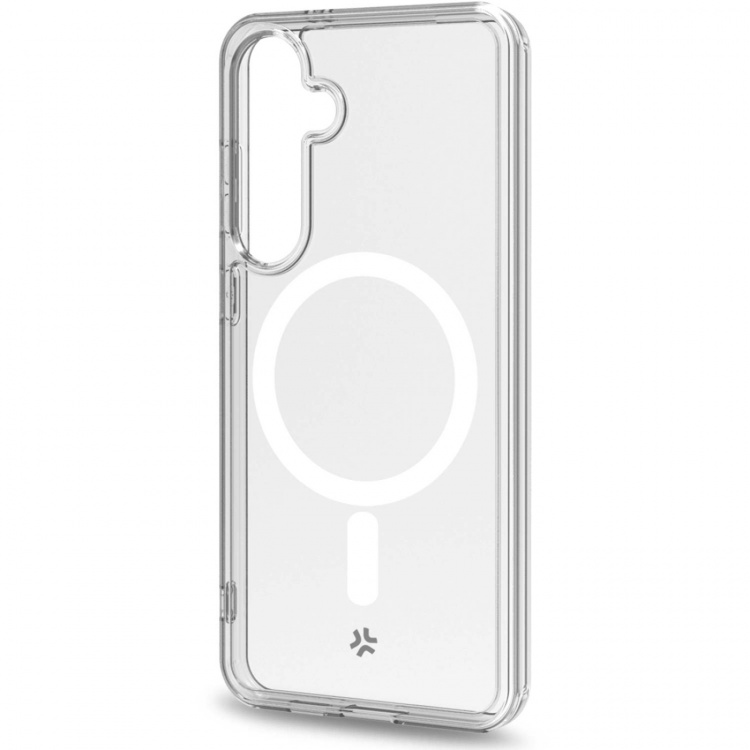Celly Gelskinmag Magneettinen TPU-kansi Galaxy S24 5G läpinäkyvä läpinäkyvä