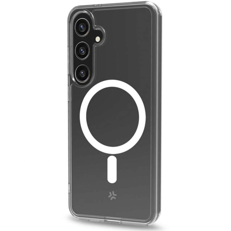 Celly Gelskinmag Magneettinen TPU-kansi Galaxy S24 5G läpinäkyvä läpinäkyvä