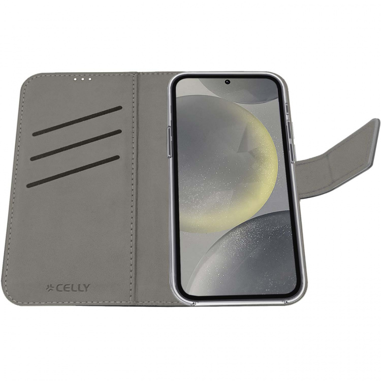 Celly Wally Wallet Case Galaxy S24 5G Svart