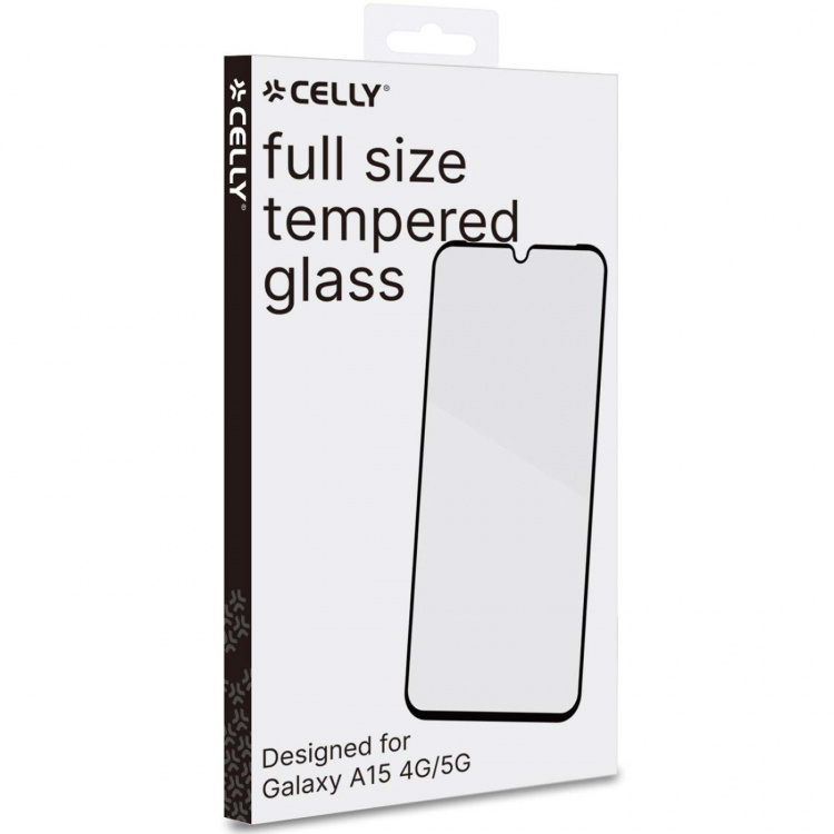 Celly Full Glass Skärmskydd Härdat glas Galaxy A15 4G / A15 5G Celly Full Glass Skärmskydd Härdat glas Galaxy A15 4G / A15 5G