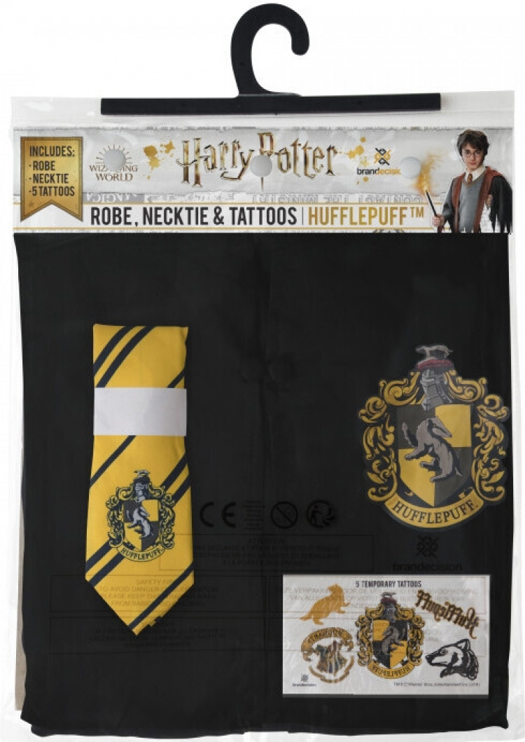 Cinereplicas Harry Potter Puuskupuh (Hufflepuff) -velhonkaapu, M-koko Cinereplicas Harry Potter Puuskupuh (Hufflepuff) -velhonkaapu, M-koko