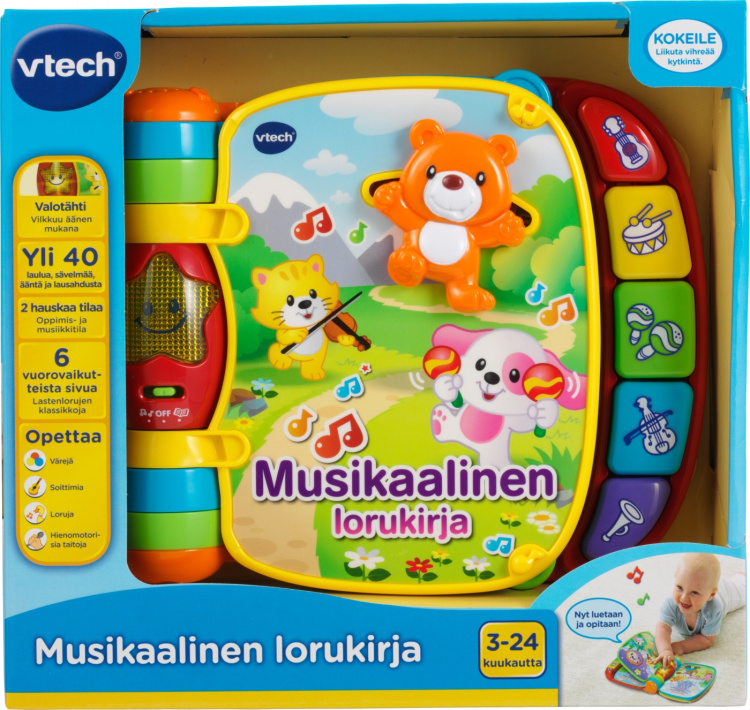 VTech Baby Musikaalinen lorukirja, FI