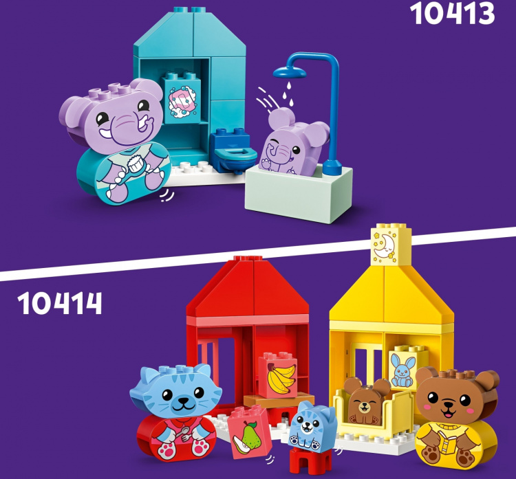 LEGO DUPLO My First 10414 - Päivätoimet: Ruokailu ja nukkumaanmeno LEGO DUPLO My First 10414 - Päivätoimet: Ruokailu ja nukkumaanmeno