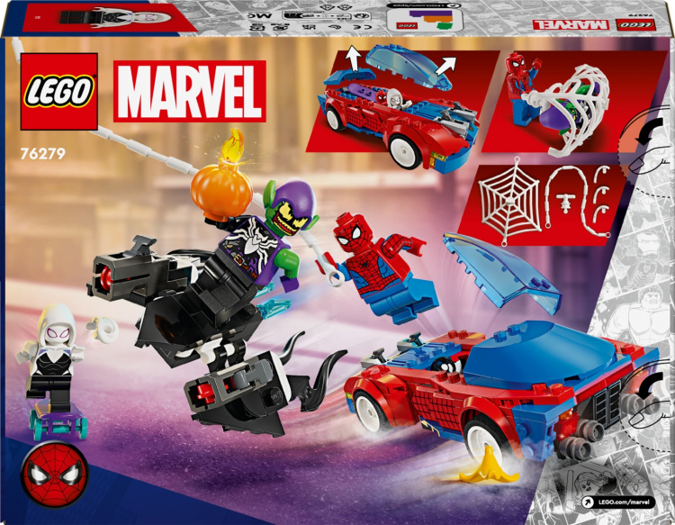 LEGO Super Heroes Marvel 76279 - Spider-Manin kilpa-auto ja Venomin Vihreä Menninkäinen LEGO Super Heroes Marvel 76279 - Spider-Manin kilpa-auto ja Venomin Vihreä Menninkäinen
