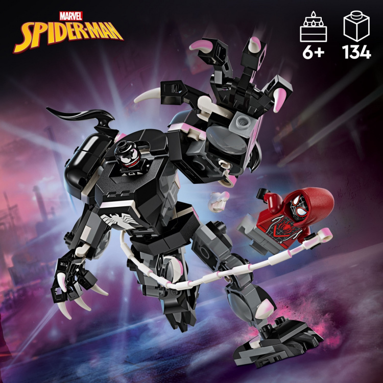 LEGO Super Heroes Marvel 76276 - Venom-robottiasu vastaan Miles Morales LEGO Super Heroes Marvel 76276 - Venom-robottiasu vastaan Miles Morales