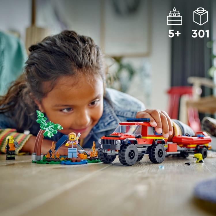 LEGO City Fire 60412 - Nelivetopaloauto ja pelastusvene LEGO City Fire 60412 - Nelivetopaloauto ja pelastusvene