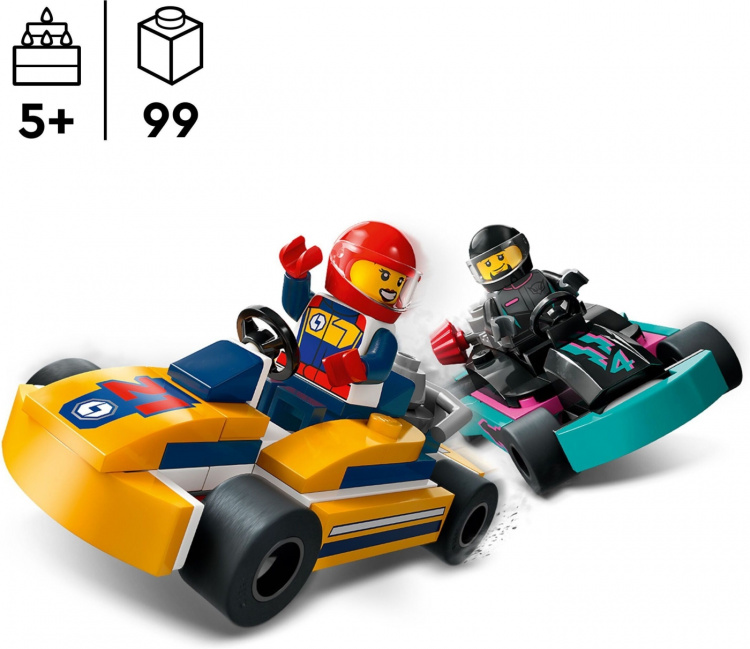 LEGO City Great Vehicles 60400 - Go-Kart-autot ja kilpakuljettajat LEGO City Great Vehicles 60400 - Go-Kart-autot ja kilpakuljettajat