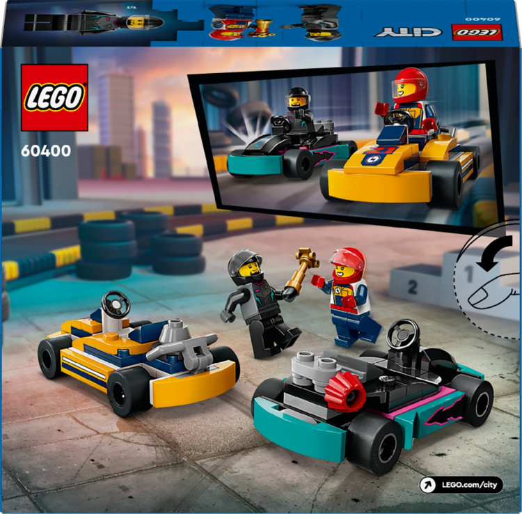 LEGO City Great Vehicles 60400 - Go-Kart-autot ja kilpakuljettajat LEGO City Great Vehicles 60400 - Go-Kart-autot ja kilpakuljettajat