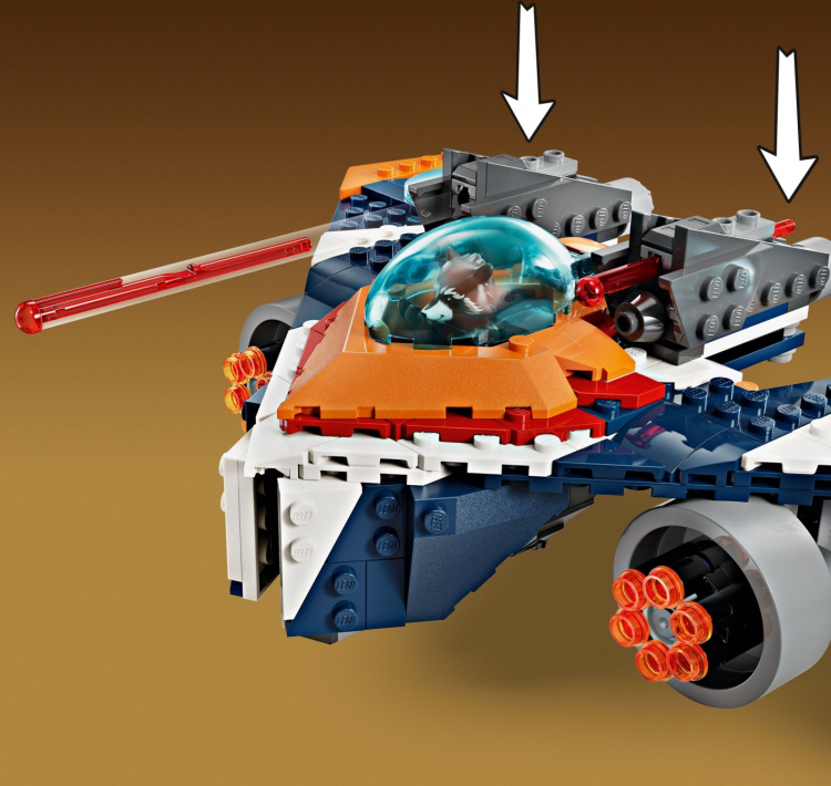 LEGO Super Heroes Marvel 76278 - Rocketin Warbird vastaan Ronan LEGO Super Heroes Marvel 76278 - Rocketin Warbird vastaan Ronan