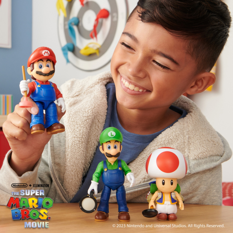 JAKKS Pacific Nintendo Super Mario Bros Movie - Mario-figuuri