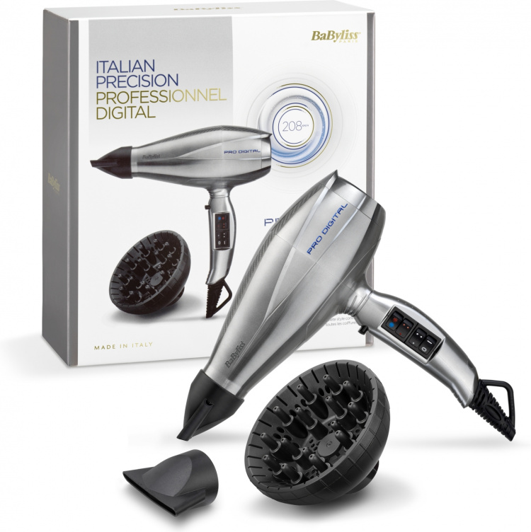 BaByliss 6000E Pro Digital hiustenkuivaaja BaByliss 6000E Pro Digital hiustenkuivaaja