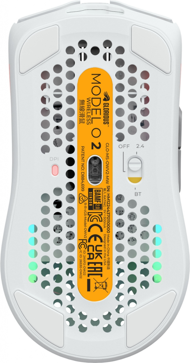 Glorious Model O 2 Wireless -pelihiiri, valkoinen