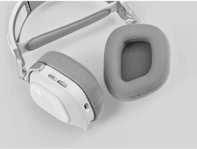 Corsair HS80 RGB Wireless -kuulokemikrofoni, valkoinen