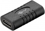 Goobay Adapter USB-C™ till USB-C™, svart USB-C™ uttag > USB-C™ uttag