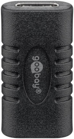 Goobay Adapter USB-C™ till USB-C™, svart USB-C™ uttag > USB-C™ uttag