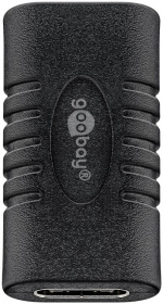 Goobay Adapter USB-C™ till USB-C™, svart USB-C™ uttag > USB-C™ uttag
