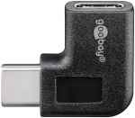 Goobay Adapter USB-C™ till USB-C™ 90°, svart USB-C™ uttag > USB-C™ plugg