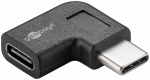 Goobay Adapter USB-C™ till USB-C™ 90°, svart USB-C™ uttag > USB-C™ plugg