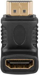 Goobay HDMI™-vinkeladapter, Guldpläterad (4K @ 60 Hz) HDMI™-uttag (typ A) > HDMI™ kontakt (typ A) 270 °
