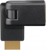 Goobay HDMI™-adapter 360°, Guldpläterad (4K @ 60 Hz) HDMI™-uttag (typ A) > HDMI™-kontakt (typ A); böjbar Goobay HDMI™-adapter 360°, Guldpläterad (4K @ 60 Hz) HDMI™-uttag (typ A) > HDMI™-kontakt (typ A); böjbar