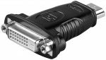 Goobay HDMI™/DVI-D-adapter, förnicklad HDMI™-kontakt (typ A) > DVI-D-uttag Dual-Link (24+1 poler)