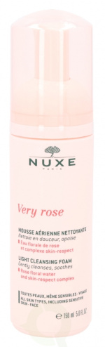 Nuxe Very Rose Light Cleansing Foam 150 ml All Skin Types, Including Sensitive, Skin-Face
