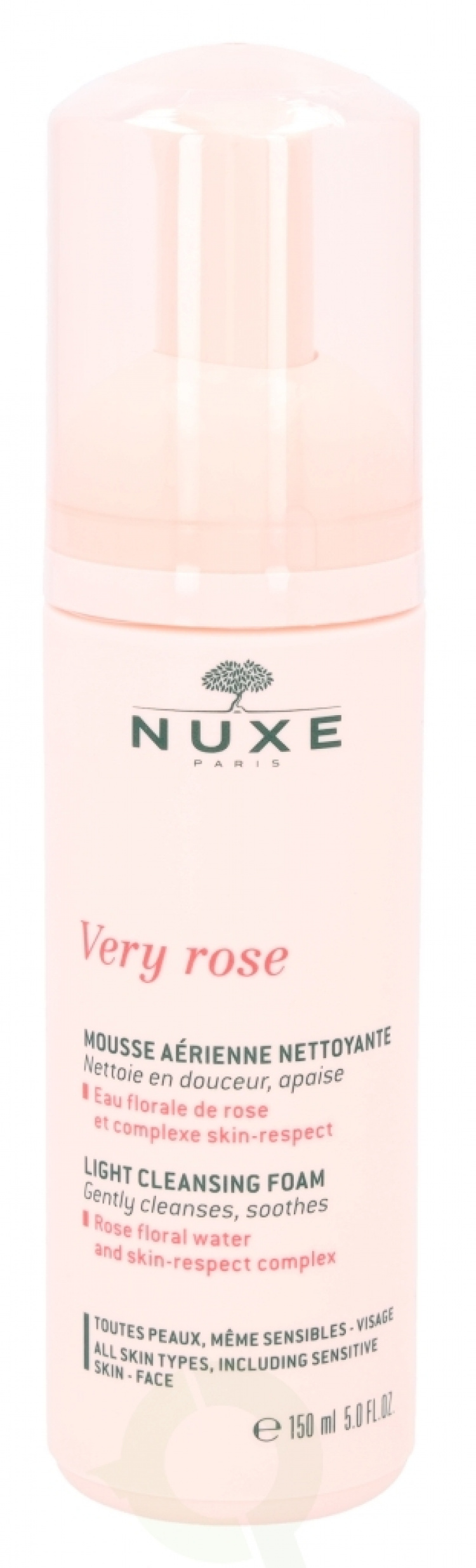 Nuxe Very Rose Light Cleansing Foam 150 ml All Skin Types, Including Sensitive, Skin-Face