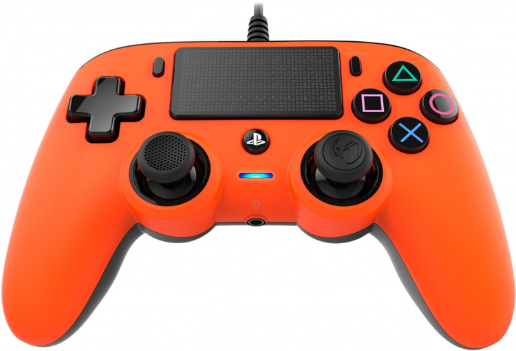 Nacon Wired Compact Controller, Orange, PS4