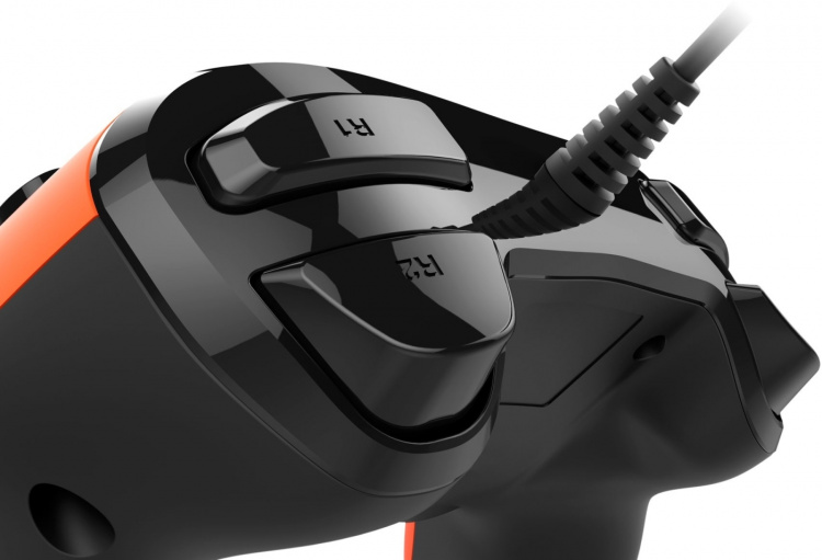 Nacon Wired Compact Controller, Orange, PS4