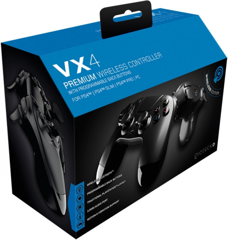 Gioteck VX-4 Premium -langaton ohjain, musta, PS4 Gioteck VX-4 Premium -langaton ohjain, musta, PS4