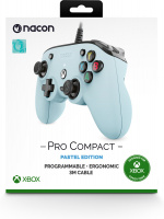 Nacon Pro Compact langallinen peliohjain, vaaleansininen, Xbox / PC