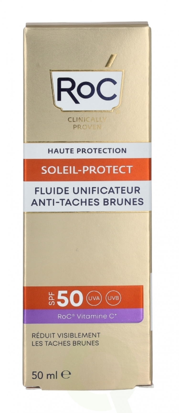 ROC Soleil-Protect Anti-Brown Spot Unifying Fluid SPF50+ 50 ml Visibly Reduces, Brown Spots