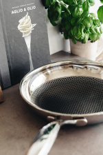 Heirol Pro Steelsafe -paistinpannu, ruostumaton teräs + tarttumaton pinnoite, 24 cm