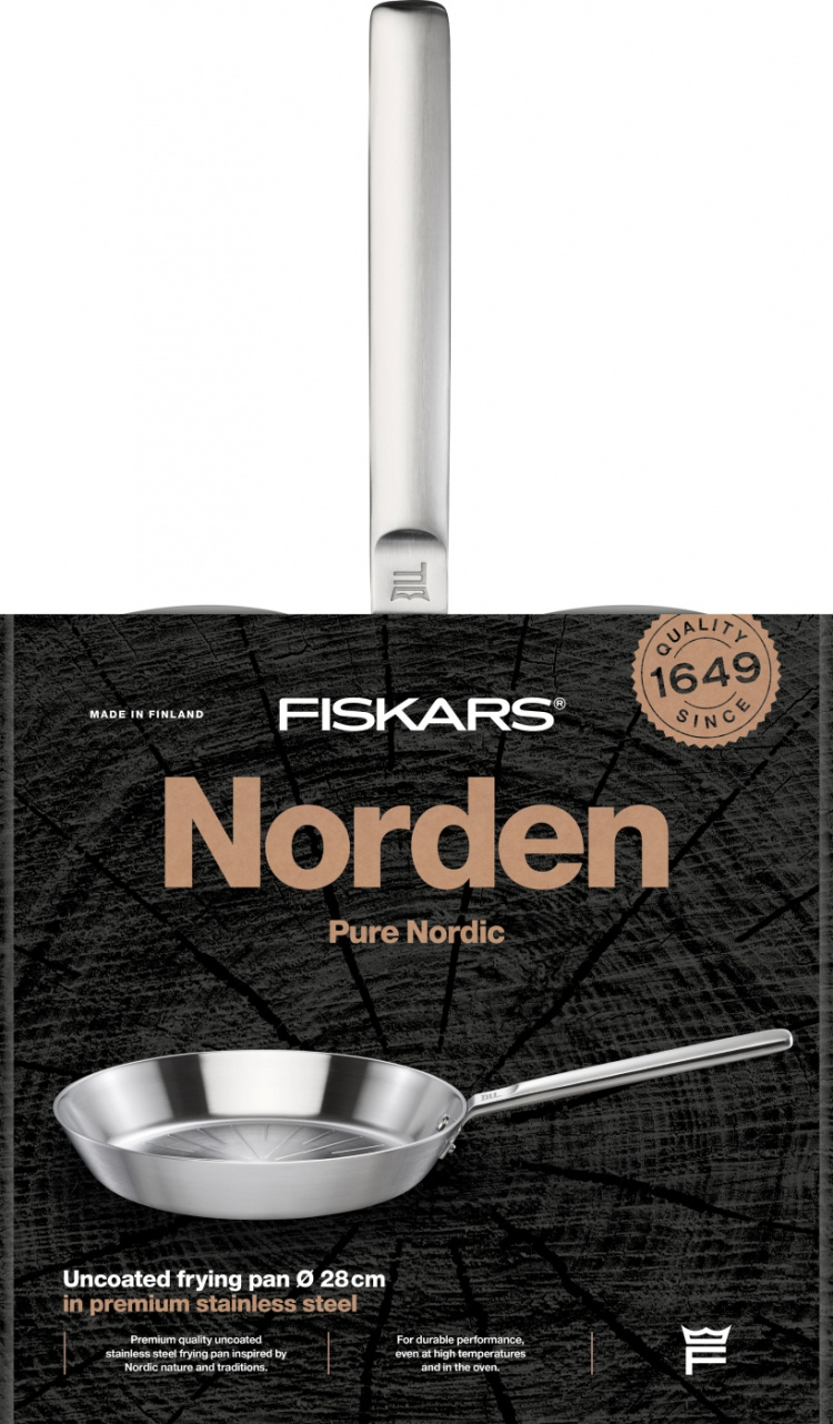 Fiskars Norden -paistinpannu, 28 cm, pinnoittamaton