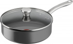 Tefal (RE)NEW+ -paistokasari, 24 cm, keraaminen pinnoite, harmaa