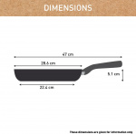 Tefal (RE)NEW+ -paistinpannu, 28 cm, keraaminen pinnoite, harmaa Tefal (RE)NEW+ -paistinpannu, 28 cm, keraaminen pinnoite, harmaa