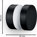 Philips Laven LED-vägglampa Rostfritt stål Svart IP44 Varmit 6W 600lm Philips Laven LED-vägglampa Rostfritt stål Svart IP44 Varmit 6W 600lm