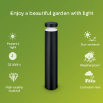 Philips Laven LED-pollare Rostfritt stål Svart IP44 Varmit 6W 600lm