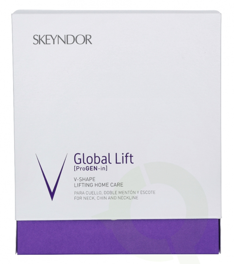 Skeyndor Global Lift V-Shape Lifting Home Care Set 60 ml For Neck, Chin And Neckline/V-Shape Anti Gravity Serum 30ml/V-Shape Anti Gravity Cream 30ml/V-Shape Contouring Mask