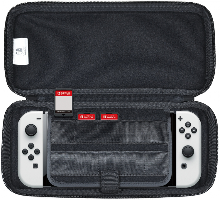 HORI Slim Tough Pouch -suojakotelo, musta, Switch OLED HORI Slim Tough Pouch -suojakotelo, musta, Switch OLED