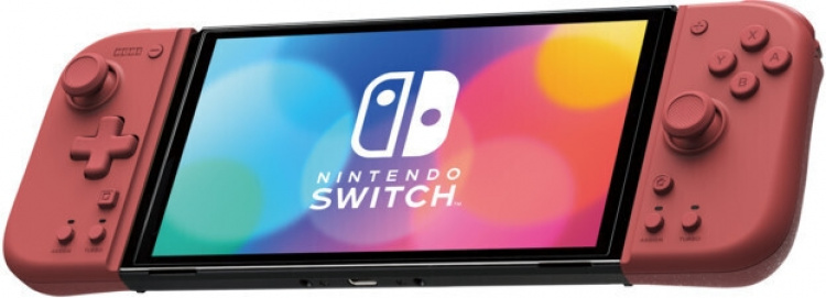HORI Split Pad Compact -peliohjain, punainen, Switch / Switch OLED