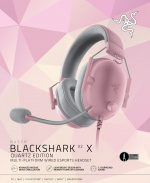 Razer Blackshark V2 X -pelikuulokkeet, pinkki