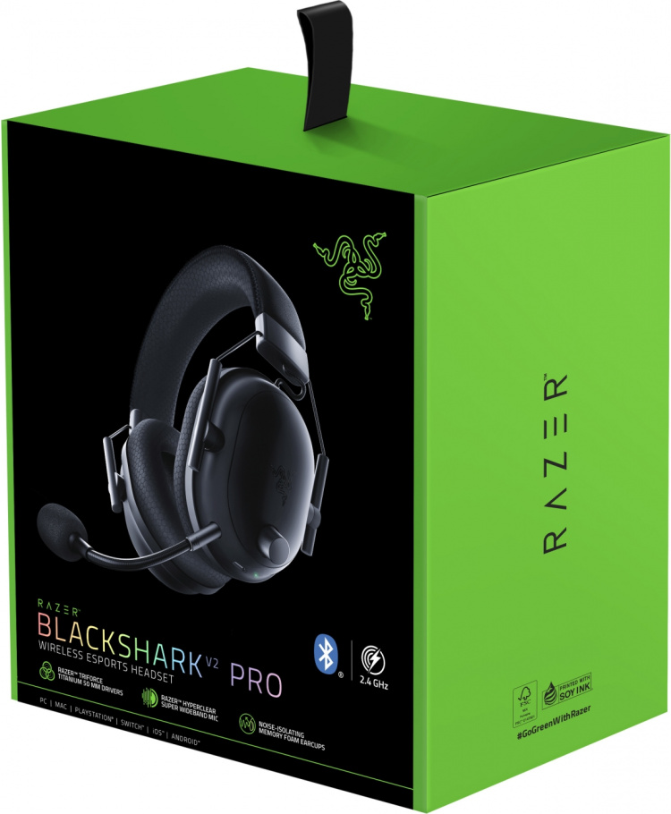 Razer Blackshark V2 Pro (2023) -pelikuulokkeet, musta