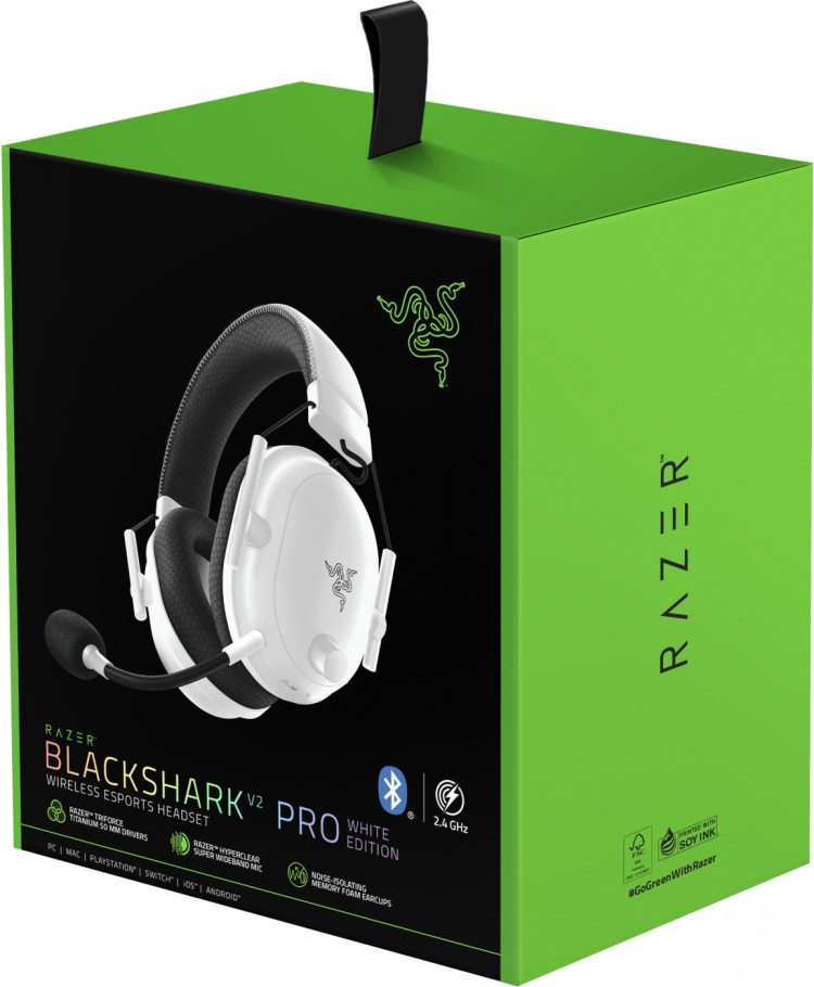 Razer Blackshark V2 Pro (2023) -pelikuulokkeet, valkoinen